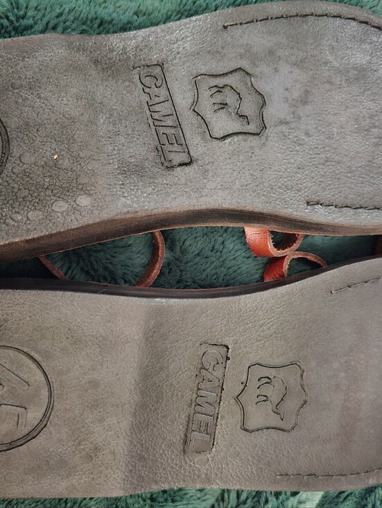 Handmade Jerusalem Leather Sandals 45 Men 12 Biblical Jesus Toe Loop Wore 1x Euc main image 6